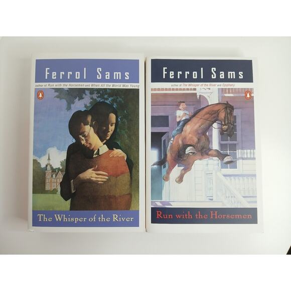 Ferrol Sams Lot of 2 Paperback Books The Whisper Of The River, Run with Horsemen - Picture 1 of 5